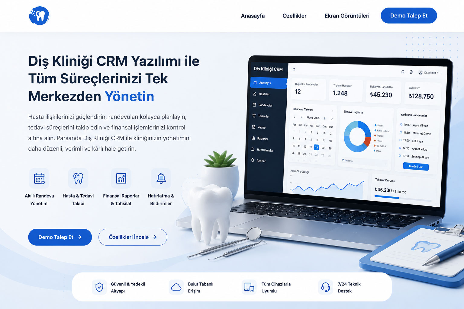 Diş Kliniği CRM Yazılımı