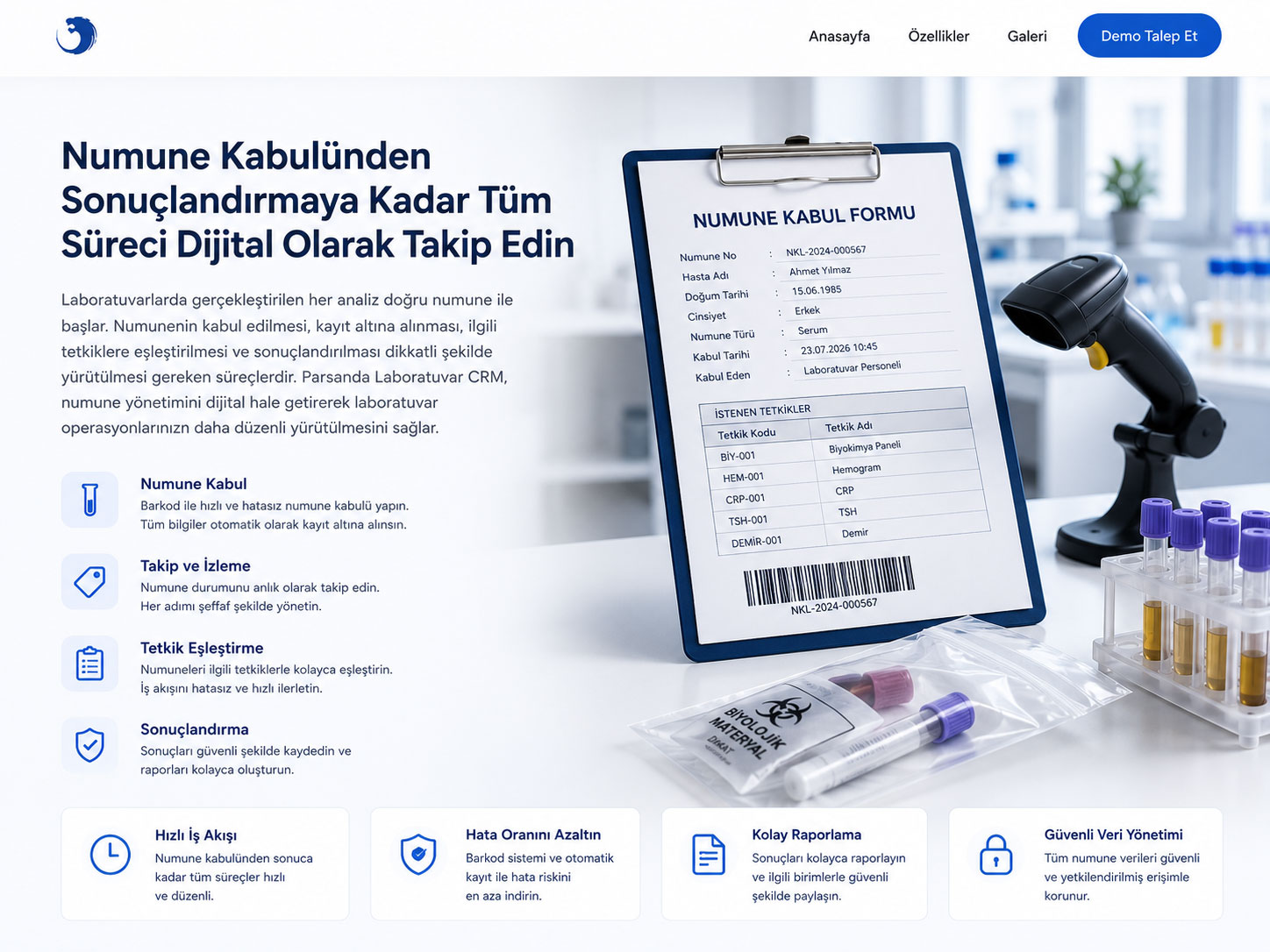 Laboratuvar Numune Takip Sistemi